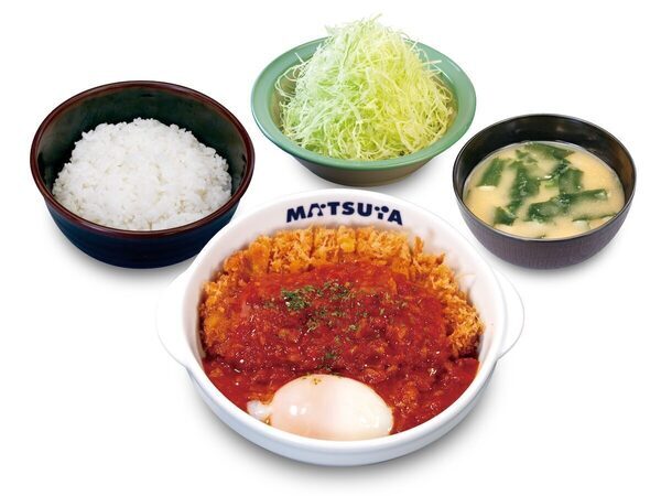 ついにキター！【松のや×松屋】夢のコラボ実現！“うまトマロースかつ”新登場