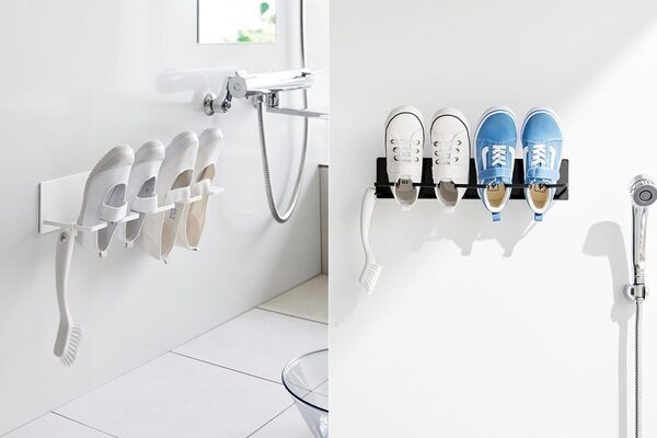 「洗った上履き、どこに干す？」問題を解決！tower新作“浮かせて干せる”マグネットハンガーが登場！