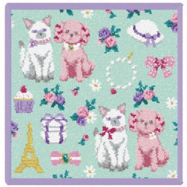 土屋鞄「grirose」×FEILER第3弾、初の犬猫モチーフが“可愛いを超えた可愛さ”と話題