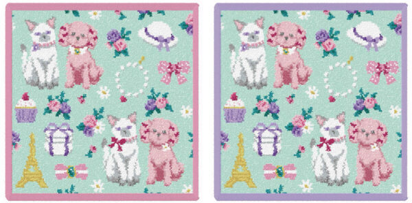 土屋鞄「grirose」×FEILER第3弾、初の犬猫モチーフが“可愛いを超えた可愛さ”と話題