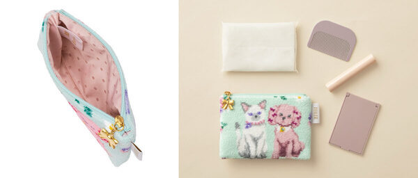 土屋鞄「grirose」×FEILER第3弾、初の犬猫モチーフが“可愛いを超えた可愛さ”と話題