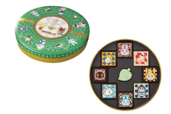しずえやたぬきちがキュートなチョコに♪ゴディバ×任天堂『どうぶつの森』のバレンタインコレクション発売