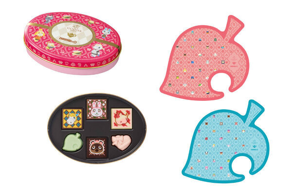しずえやたぬきちがキュートなチョコに♪ゴディバ×任天堂『どうぶつの森』のバレンタインコレクション発売