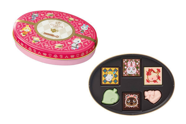 しずえやたぬきちがキュートなチョコに♪ゴディバ×任天堂『どうぶつの森』のバレンタインコレクション発売