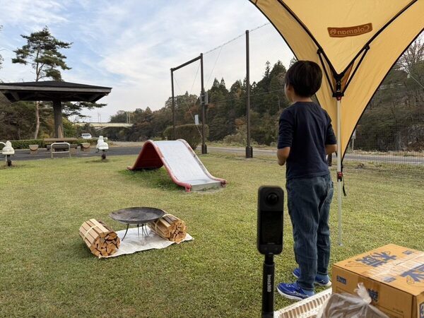 【車なし、荷物はリュックだけ】特急リバティで行く父子キャンプに初挑戦。SL大樹が見えた！買い出しも焚火もふたりで…