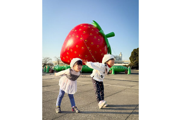 【祝57周年★1/17-18は入園無料】むさしの村がいちごまみれ！いちご狩りに食べ比べ、巨大いちごフォトスポットも登場
