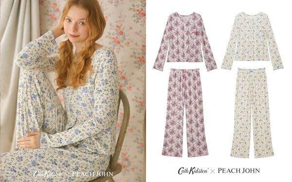 【禁断のコラボ】PEACH JOHN×Cath Kidstonが描くノスタルジックな花々に抱かれる、可愛い“誘惑”ランジェリー