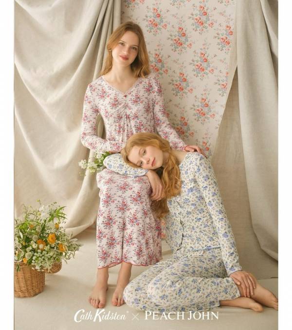 【禁断のコラボ】PEACH JOHN×Cath Kidstonが描くノスタルジックな花々に抱かれる、可愛い“誘惑”ランジェリー