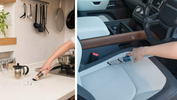 子どものお菓子くず、離乳食こぼし…育児中の「気になったときにすぐ使いたい」をかなえるコードレスクリーナー。インテリアになじむ新色