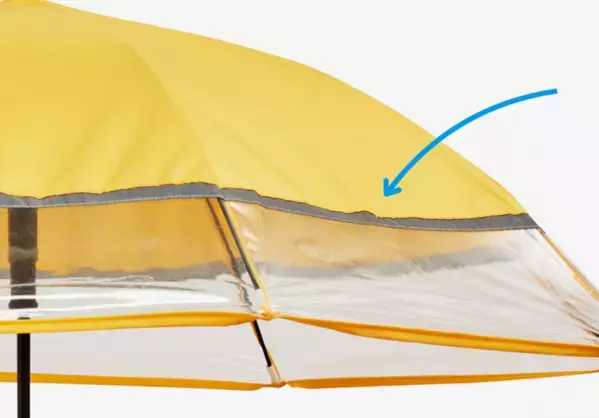 通学時の“リスク”に着目！ 電柱や壁、人にぶつかっても衝撃を受け流す【キッズ向け雨傘】が登場