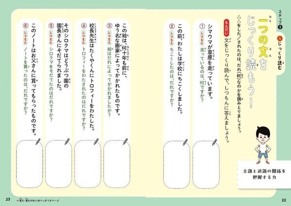 ドリルを最後までやりきれたことがない子に届けたい。1見開きで「できた！」が積み重なる読解力ドリル