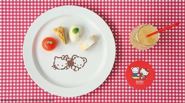 ファミちゃんとキティちゃんが並んでるだけでもう優勝。ファミリア×ハローキティのコラボアイテムが全21型登場