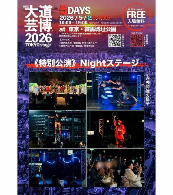 無料なのに本格すぎる！子どもに本物のパフォーマンスを見せたい。GW東京・練馬で世界レベルの大道芸が無料で見られる5日間