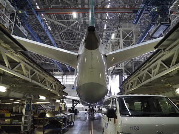 「飛行機がこんなに近くに！」至近距離で浴びるオーラに息子の瞳は一瞬で奪われた！ ANA格納庫見学レポ（東京・大田区）