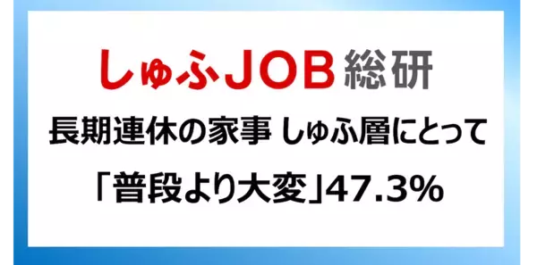 「手抜きは家事を上手にこなすテクニック」62.1%。GW家事を乗り切るための効率化アイデアが参考になった！