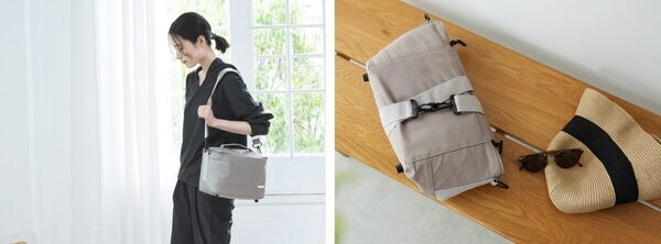 キャンプにも買い物にも使える強保冷クーラーバッグ。使わないときは折りたためてかさ張らないのが夏の暮らしに最高