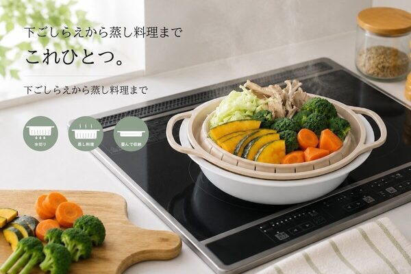 せいろ、憧れて買ったけど…カビと収納で挫折。そんな人こそ試したい“続く”蒸し道具「折り畳めるシリコーン蒸しざる」