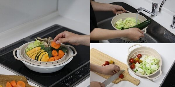せいろ、憧れて買ったけど…カビと収納で挫折。そんな人こそ試したい“続く”蒸し道具「折り畳めるシリコーン蒸しざる」