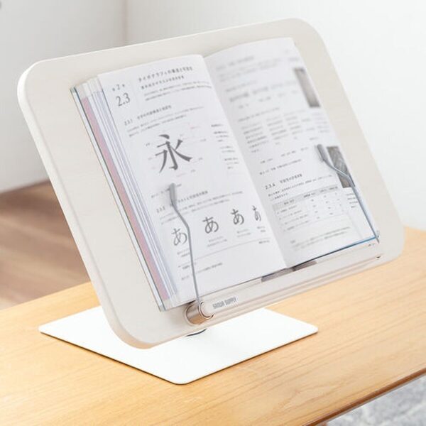 【“見やすい”が学習を快適に！】教科書や参考書、タブレットの閲覧を快適にしてくれる、360°回転＆高さ調整できる書見台が登場！