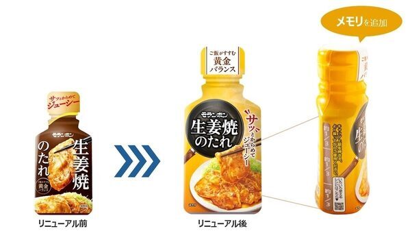 メモリを見るだけで完成！「今日何作ろう…」な日に、焼いて絡めるだけ。『生姜焼のたれ』がリニューアル発売