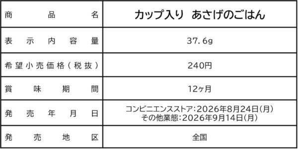 240円で"あさげ"の安心感！ありそうでなかった味噌汁ごはんが登場