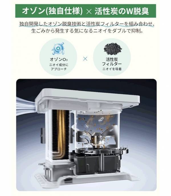 1,000gの生ごみが約40gに。家庭用生ごみ処理機が登場