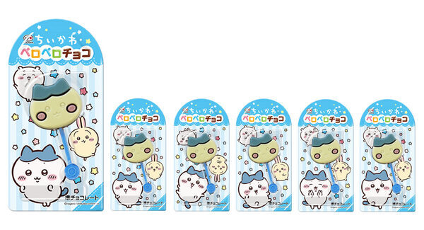 【不二家】かわいい♡「ちいかわ」「ハチワレ」の顔の形をした棒付きチョコ発売
