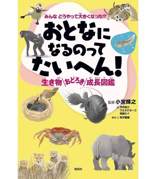生後すぐ崖から100mダイブ！？ お腹に3年半！？ 生き物の"まさかの育ち方"にハマる図鑑が発売