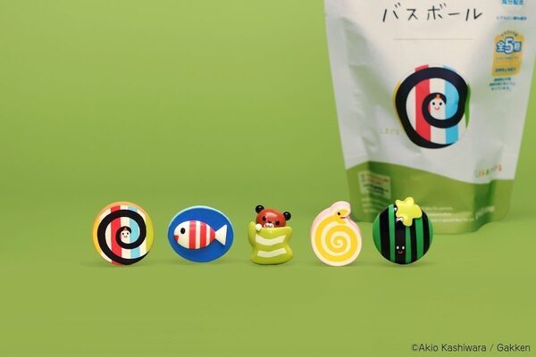 プレゼントにいいかも！大人気絵本『しましまぐるぐる』が、肌へのやさしさにこだわった無添加バスボールに登場