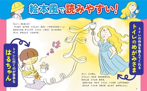 学校のトイレで困らない！和式・ペーパー切れ・拭き残しに備える男女別絵本が登場