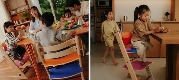 家族の食卓にアートを。ストッケの名作チェア「トリップ トラップ」×MoMA限定モデル
