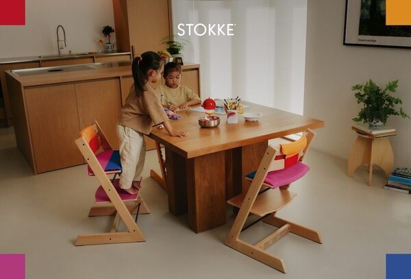 家族の食卓にアートを。ストッケの名作チェア「トリップ トラップ」×MoMA限定モデル