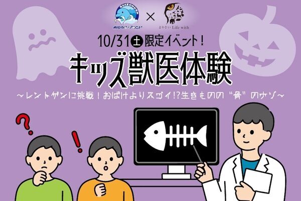 生きものが好きな子に、ちょっと特別な体験！イルカの健康チェックからレントゲン体験まで、水族館の獣医さんの仕事を学べるイベント
