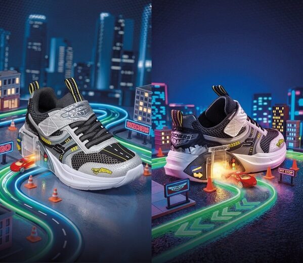 靴底にミニカーがピットイン！スケッチャーズのキッズスニーカー「Skechers Garage」が遊び心満載