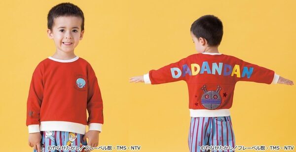 ばいきんまんのバックロゴトレーナーに注目！アンパンマン冬の新作キッズ服が続々登場