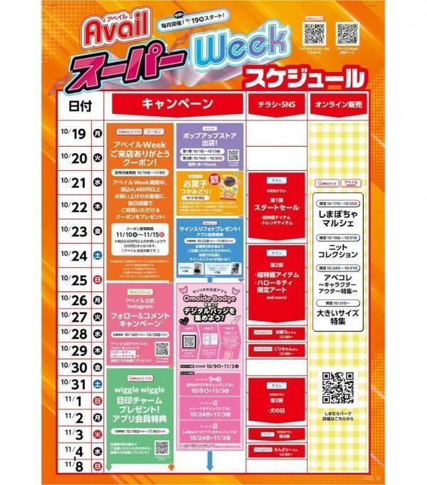 クーポンやお菓子つかみどりでお得に!ハローキティ限定アイテムも登場「アベイルスーパーWeek」開催中