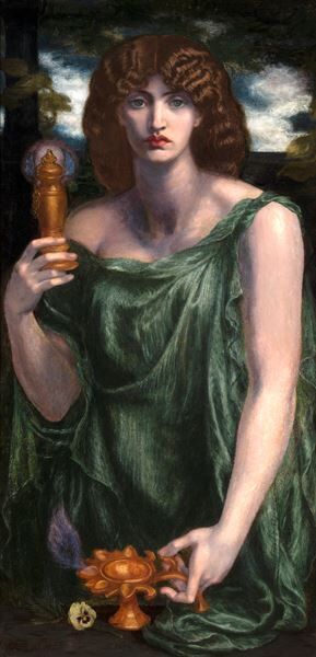 ダンテ・ゲイブリエル・ロセッティ《ムネーモシューネー（記憶の女神）》1876-81年 デラウェア美術館 (c)Delaware Art Museum, Samuel and Mary R. Bancroft Memorial, 1935