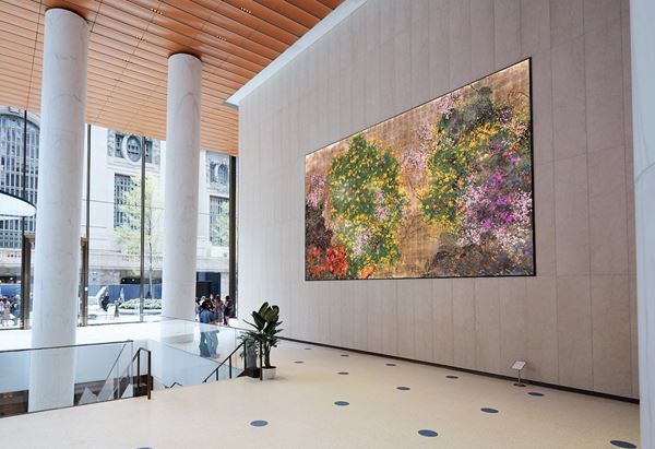 マンハッタンで移ろい続ける花々　チームラボのパブリックアートがニューヨークで常設展示