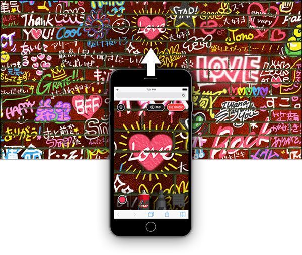 ぴあアリーナMMに体験型コンテンツが新登場　デジタル寄せ書き「PIA Message Wall “ RENGA ”」