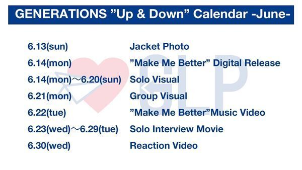 GENERATIONS、1年8カ月ぶりニューアルバム『Up &amp; Down』発売決定