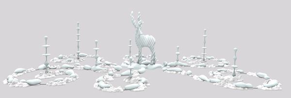 GINZA SIXの中央吹き抜け空間に、彫刻家・名和晃平によるインスタレーション「Metamorphosis Garden（変容の庭）」登場！