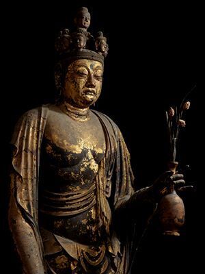 国宝≪十一面観音菩薩立像≫（部分） 奈良時代・8世紀奈良・聖林寺蔵