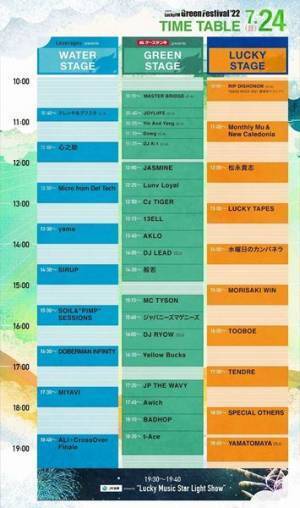 茨城の新フェス『LuckyFes』タイムテーブル発表　石井竜也、BRAHMANらがトリを飾る