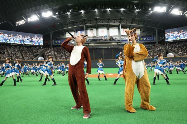 「きつねダンス」で話題のイルヴィスが初来日　札幌ドームで「The Fox」生披露＆初始球式