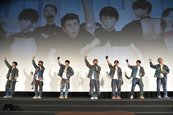 OCTPATHが主題歌担当映画『カメの甲羅はあばら骨』舞台挨拶に登壇し、主題歌振り付けレクチャー！主演・清水尋也もコラボに感慨！