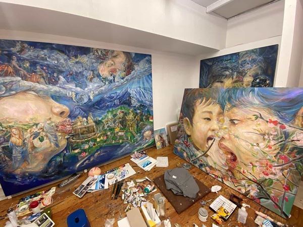 松井えり菜が熊谷守一美術館でミニ展覧会&ワークショップ『画家のおたく』を開催