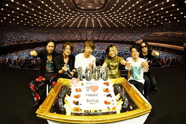 GLAY、メジャーデビュー通算1000公演目を達成　スペシャルライブ『We♡Happy Swing～ Vol.3』オフィシャルレポ