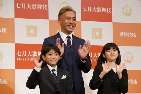 市川海老蔵「七月大歌舞伎」で市川ぼたん、堀越勸玄と親子共演　歌舞伎座本興行では初めて