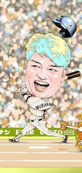 今年の日本野球界の顔、村上宗隆選手が登場　及川正通イラストのメイキングを公開