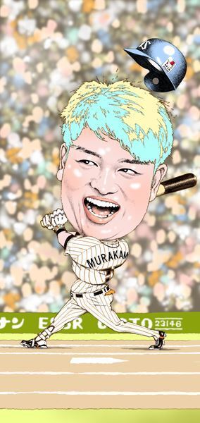 今年の日本野球界の顔、村上宗隆選手が登場　及川正通イラストのメイキングを公開